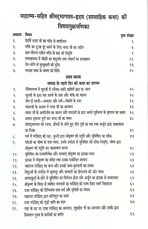 Shrimadbhagwat Hridaya ( Saptahik Katha) (CSB 101)